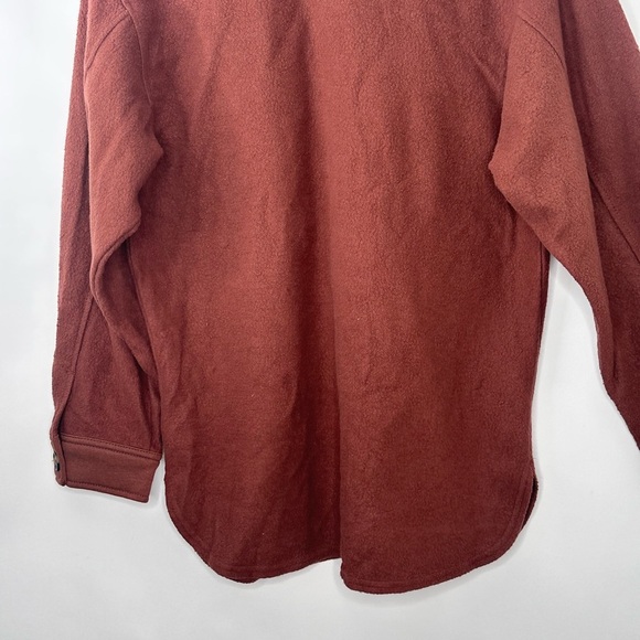 NWT Wild Fable Oversized Chocolate long sleeve collared button down size XXS - Picture 9 of 11